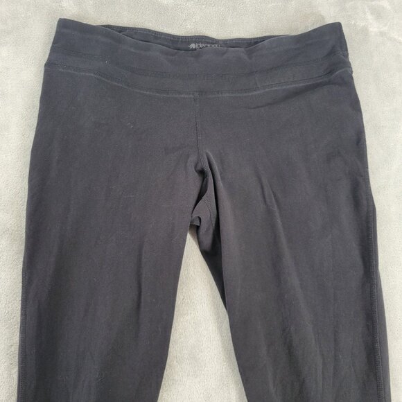 Ideology Womens Leggings Extra Large XL Pull On Black Cotton Blend BLA40E - Picture 3 of 9